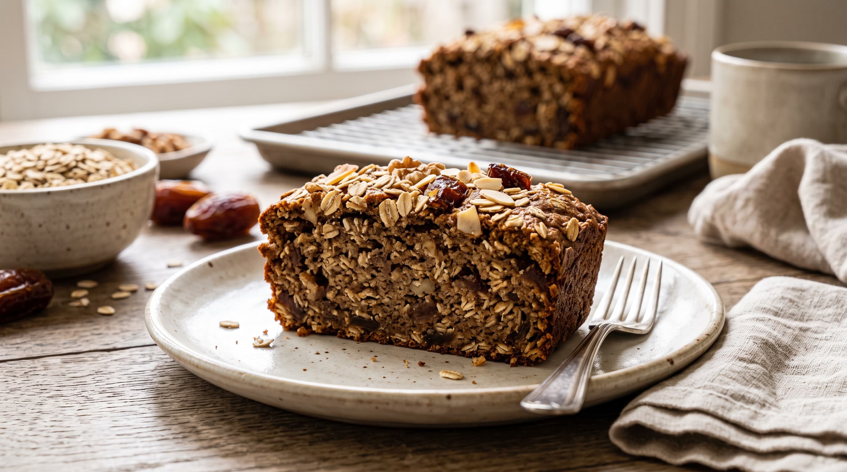 Oats Dates Cake